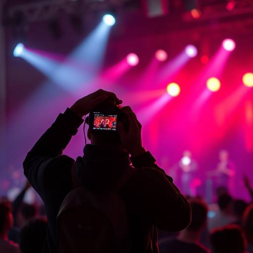 Blog post image: A photographer capturing action shots at a live music event.